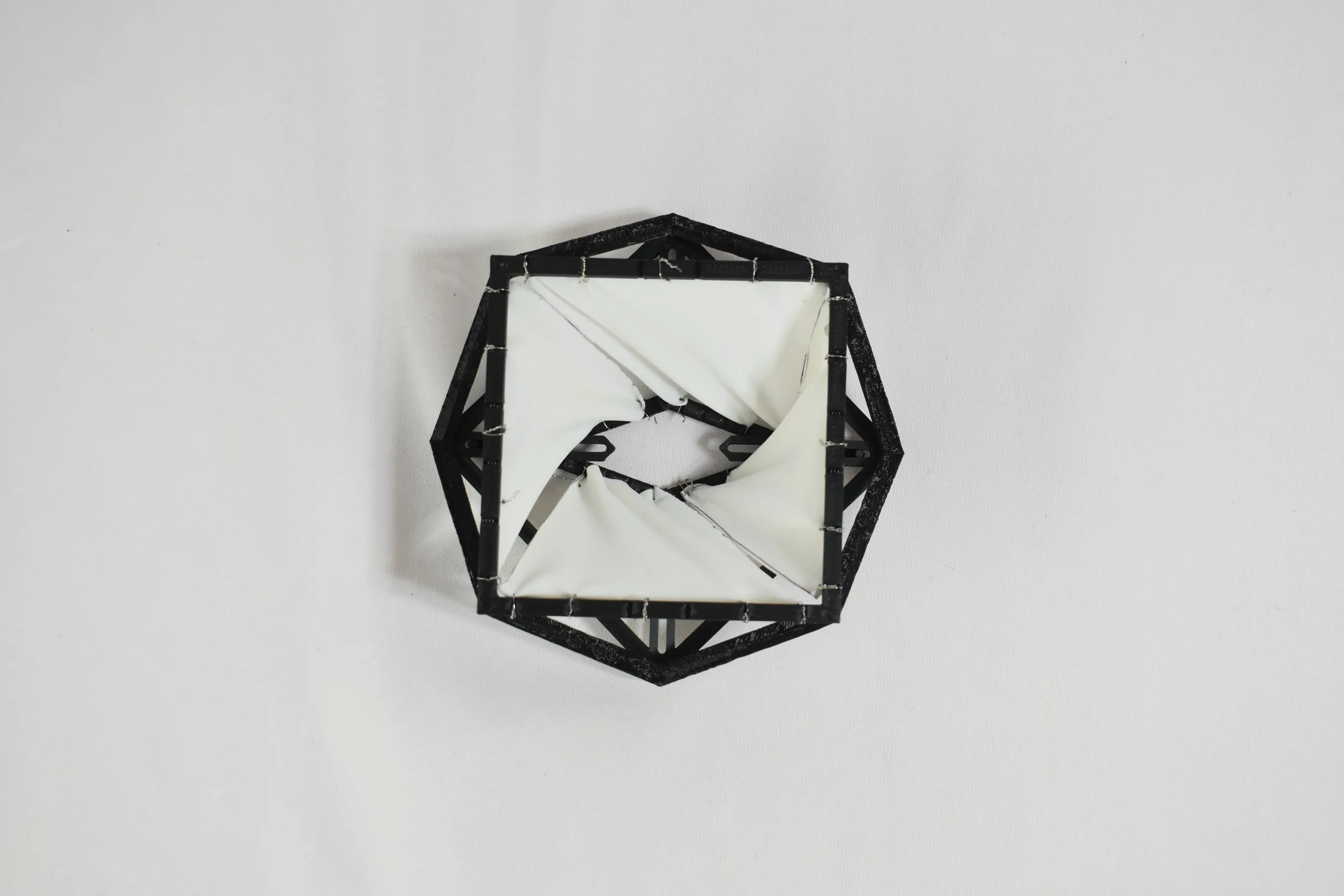 The printed module from above, open